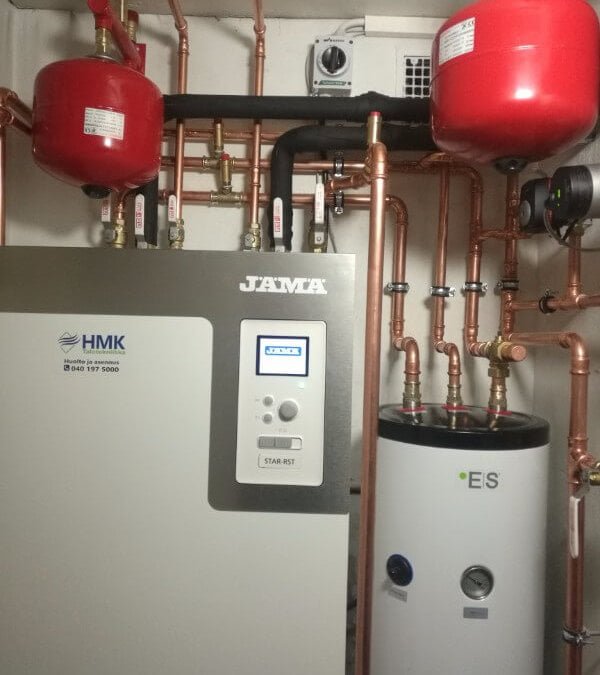 Maalämpöasennus sekä patteriremontti, ok-talo Sastamala